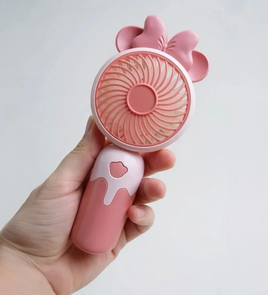Cartoon USB Şarjlı El Fanı I Mini Taşınabilir Fan I Yaz Serinleticisi I Vantilatör Taşınabilir Fan - 2