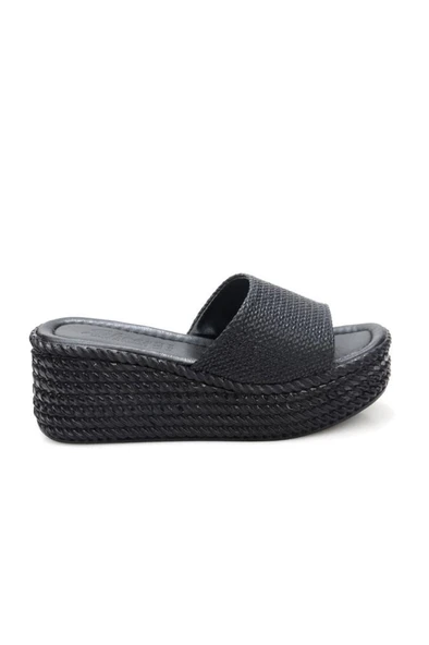 Papuçcity Hco 03239 Dolgu Topuk Kadın Günlük Terlik - 4