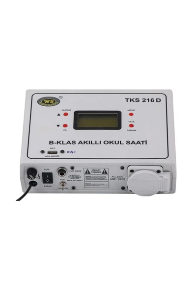 West Sound Tks 216D B-Klas Programlı (Duvar Tipi) USB Girişli Okul Saati