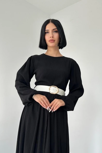Siyah Felicita Elbise - 2
