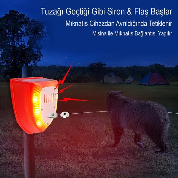 Ayt Powermaster PM-26954 Mikrofonlu Sesli Hayvan Kovucu Alarm Cihazı Solar Güneş Enerjili Panelli Vahşi Hayvan Kovacağı - 2