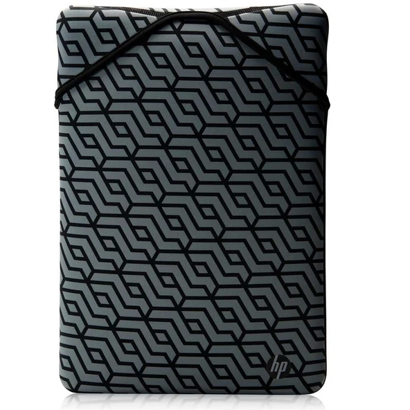 HP 14" 2F2L4AA Çift Tarafli Fermuarsiz Neopren Kilif - Geometrik & Siyah