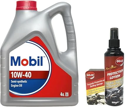 Mobil 10W40 Motor Yağı 4 L + 00117 Gojo Araç Bakım Seti ürün görseli