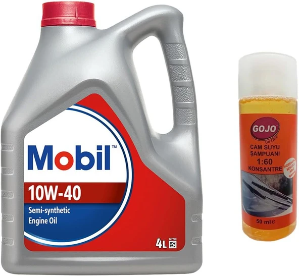 Mobil 10W40 Motor Yağı 4 L + 16127 Gojo Yazlık Camsuyu ürün görseli