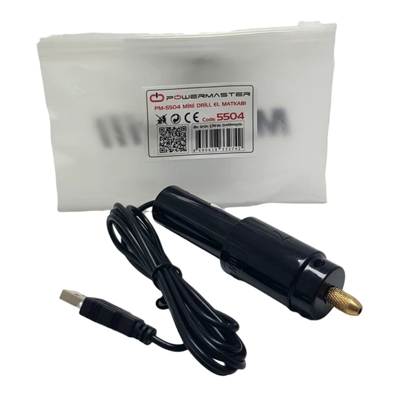 Ayt Powermaster Pm-5504 Mini Hobby Drill El Matkabı Dramer Ahşap El İşçiliği Aleti Usb Kablolu - 3