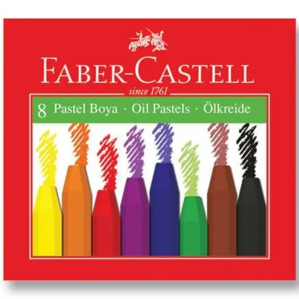 Faber Castell 8 Renk Pastel Boya - 1