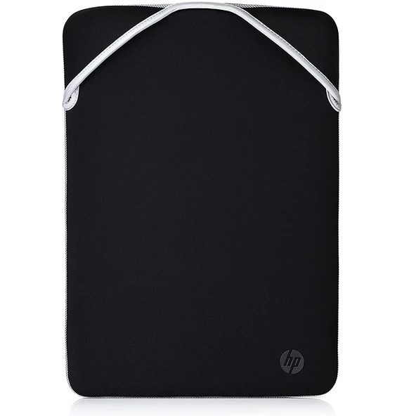 HP  15.6 inç Çift Tarafli Fermuarsiz Neopren Kilif - Siyah & Gümüs 2F2K5AA