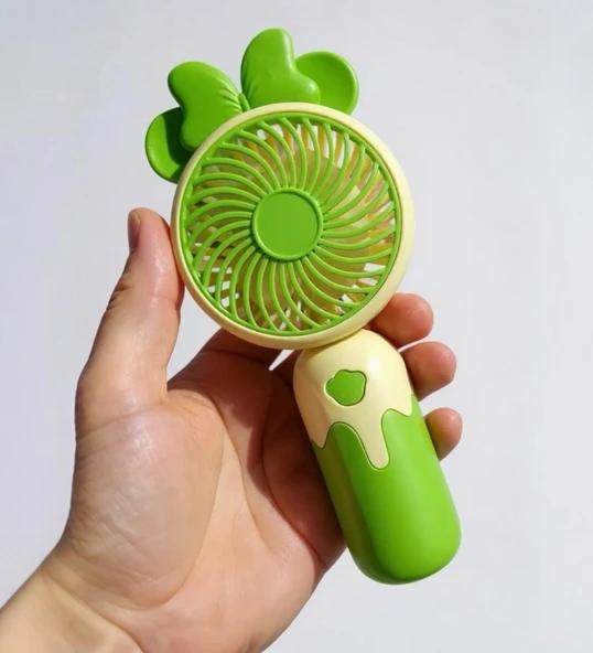 Cartoon USB Şarjlı El Fanı I Mini Taşınabilir Fan I Yaz Serinleticisi I Vantilatör I Taşınabilir Fan - 3