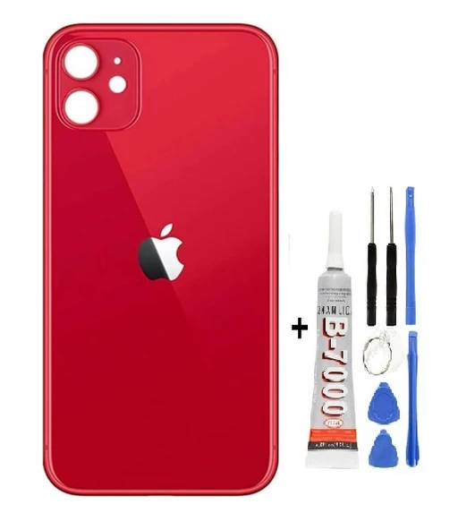 İphone 11 Arka Cam Batarya Pil Kapağı + Yapıştırıcı + Tamir Set - 6