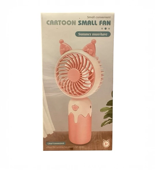Cartoon USB Şarjlı El Fanı I Mini Taşınabilir Fan I Yaz Serinleticisi I Vantilatör I Taşınabilir Fan - 6