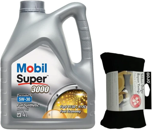 Mobil Super 3000 X1 Formula FE 5W30 Motor Yağı 4 L + 00216 Gojo Boyun Yastığı ürün görseli