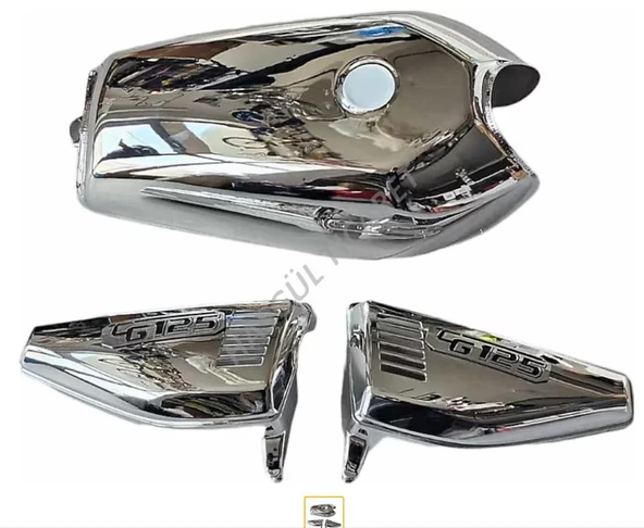 Hsgl Motorsiklet Cg 125 150  Nikel Depo Kapak set cg modellere uygun Set - 3