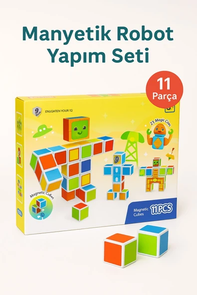 Minik Mühendis – Manyetik Robot Blokları 11 Parça