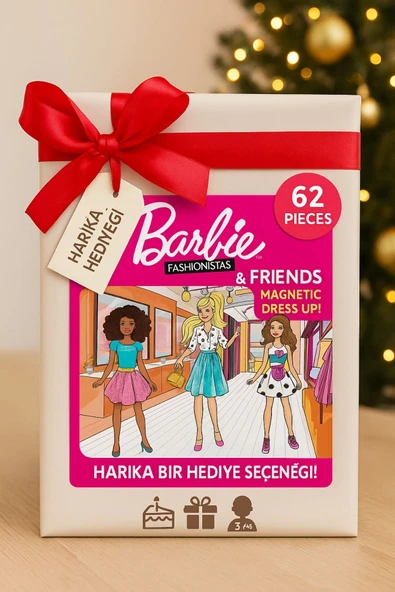 Manyetik Moda Kutusu Kıyafet Giydirme Magnet Kostümler, Eğitici Puzzle - 7