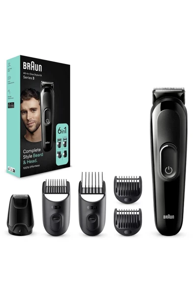 Series 3 Mgk3410 Hepsi Bir Arada Şekillendirme Seti, 6’sı 1 Arada Erkek Bakım Kiti - 7