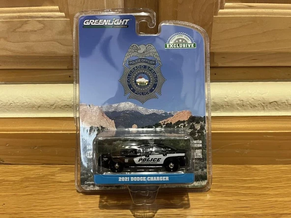 Greenlight 2021 Dodge Charger Colorado Springs Police 1/64 Model ürün görseli