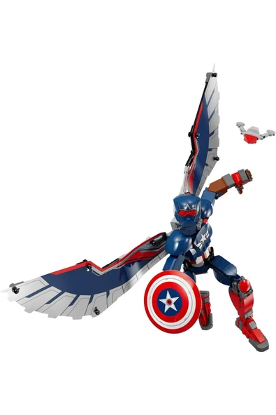 ® ǀ Marvel Yeni Kaptan Amerika Yapım Figürü 76296 - 8+ Yaratıcı Oyuncak Yapım Seti (359 Parça) - 2