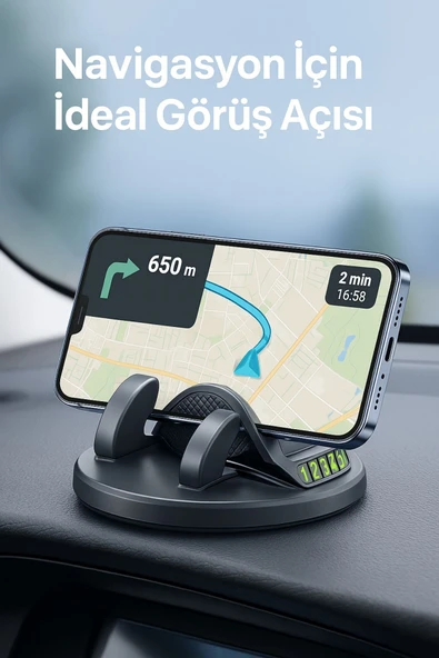 Park Numarası Gösterge Ünitesi ve 360 Derece Dönen Telefon Tutucu - 3