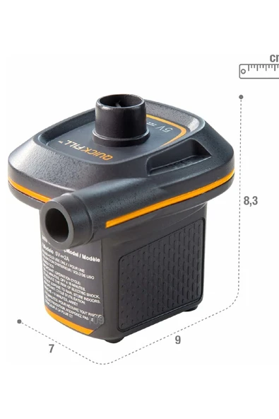Kamp & Plaj Şişme Pompası – USB Girişli - 8