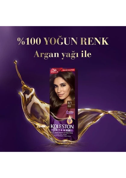 Wella Koleston Intense 4/1 Küllü Kahve - Resim 3