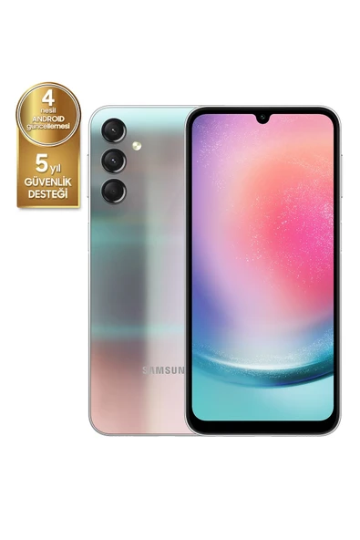 Samsung Galaxy A24 128 6 GB RAM (Samsung Türkiye Garantili) Gümüş