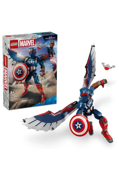 ® ǀ Marvel Yeni Kaptan Amerika Yapım Figürü 76296 - 8+ Yaratıcı Oyuncak Yapım Seti (359 Parça)