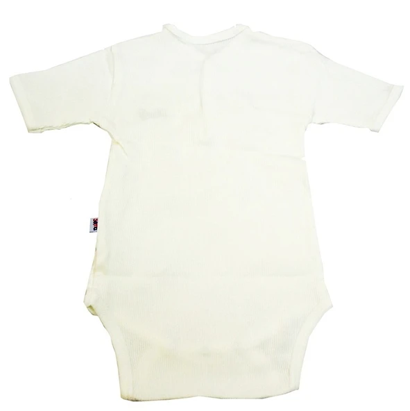 Sema Baby Yarım Kol Kaşkorse Badi (Body) - Ekru  18-24 Ay - 2