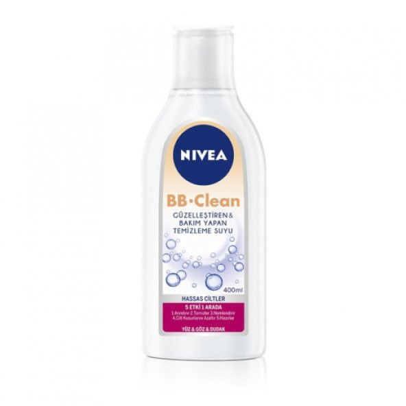 NİVEA BB CLEAN MAKYAJ TEMİZLEME SUYU HASSAS 400ML