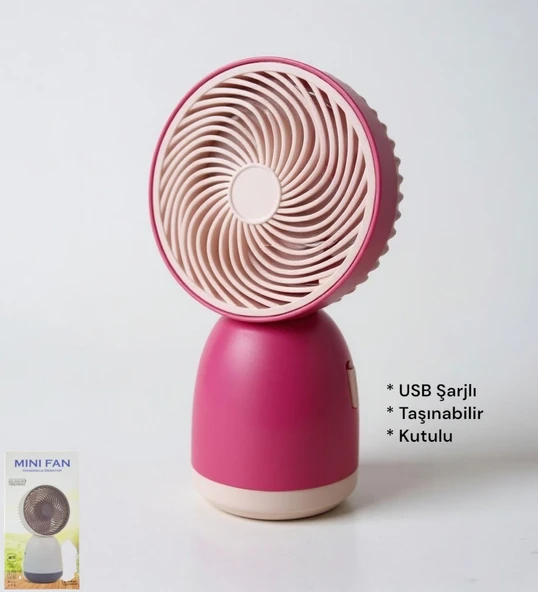 Handheld USB Şarjlı El Fanı I Mini Taşınabilir Fan I Yaz Serinleticisi I Vantilatör Taşınabilir Fan