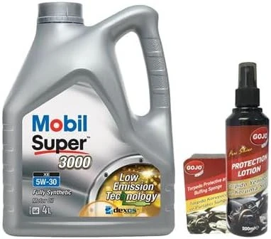 Mobil Super 3000 XE 5W30 Motor Yağı 4 L + 00117 Gojo Araç Bakım Seti ürün görseli