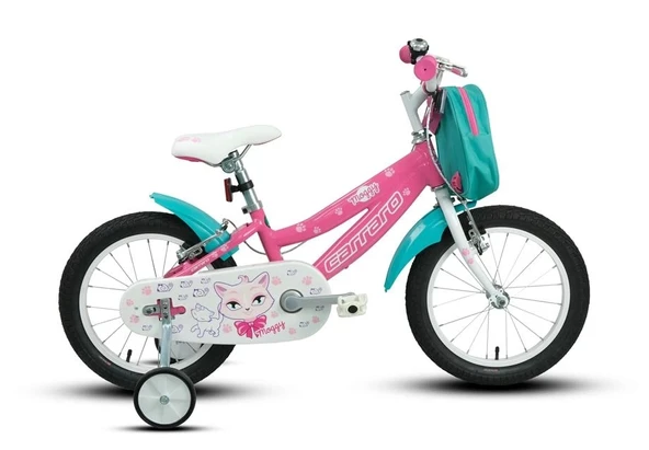 CARRARO MOGGY KIZ ÇOCUK BİSİKLETİ 210H V 12 JANT PEMBE BEYAZ TURKUAZ ürün görseli