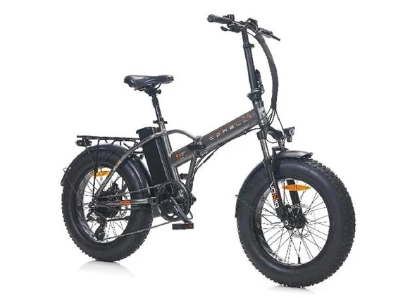 CORELLİ VONIQ FAT BIKE ELEKTRİKLİ KATLANIR BİSİKLET  42CM MD 20 JANT 8 VİTES GRİ - 1