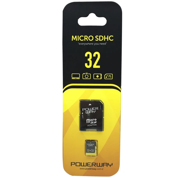POWERWAY PWR-32 32 GB MICRO SD HAFIZA KARTI (4401)
