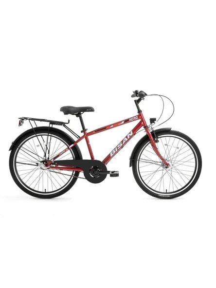 BİSAN HERO ERKEK ŞEHİR BİSİKLETİ 36CM V 24 JANT 3 VİTES METALİK KIRMIZI KIRMIZI ürün görseli