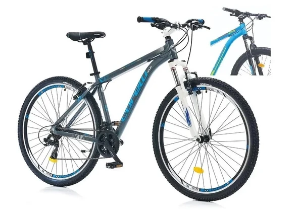 CORELLİ VIA 1.2 ERKEK DAĞ BİSİKLETİ 457H V 29 JANT 21 VİTES MAVİ-A.YEŞİL-GRİ ürün görseli 1