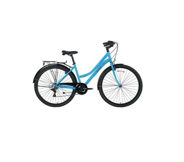 BİSAN SMILE BAYAN ŞEHİR BİSİKLETİ 44CM V 28 JANT 7 VİTES MAVİ SİYAH ürün görseli 1