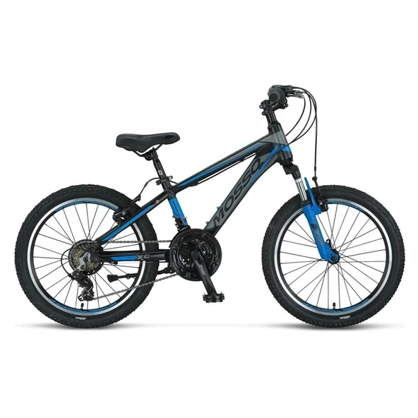 MOSSO WILDFIRE M-20-V ERKEK ÇOCUK BİSİKLETİ 280H 20 JANT 18 VİTES SİYAH MAVİ - 2