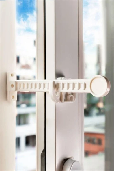 Bebek Çocuk Evcil Hayvan Güvenlik Ayarlanabilir Koruyucu Pencere Havalandırma Kilidi (4401) - 5