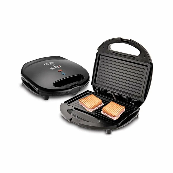 MİNİ GRANİT  ELEKTRİKLİ TOST MAKİNESİ  2 TOST   YAPIŞMAZ YÜZEY   750W  SSM-2513 (4401)