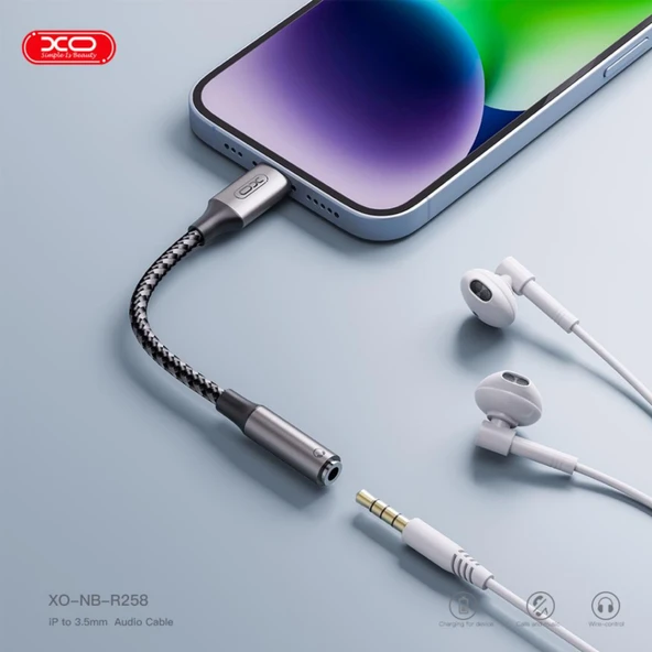 XONB-R258C Lightning to 3.5 MM Aux Jack Kulaklık Çevirici Adaptör Aparat