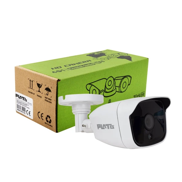 PLATO PL-22765 2MP 2.8 MM 4IN1 GECE GÖRÜŞLÜ SİYAH BEYAZ PLASTİK KASA AHD BULLET KAMERA (4401) - 3