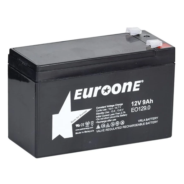 EUROONE EO-1212 12 VOLT - 12 AMPER AKÜ  (151 X 98 X 95 MM) (4401)