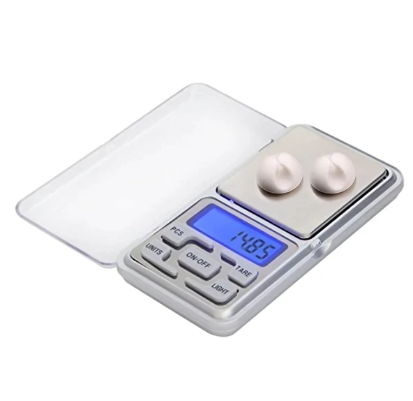 Dijital Hassas Cep Terazi 500 Gr 0.01 Taksimat Notebook (4401)