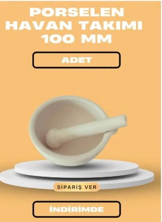 Porselen Havan Takımı 100 MM