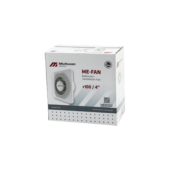 MUTLUSAN-001 211 000 100 00 00 ME-FAN 1004"BANYO TUVALET HAVALANDIRMA ASPİRATÖRÜ 12W 2450RPM 100M3/H (4401)