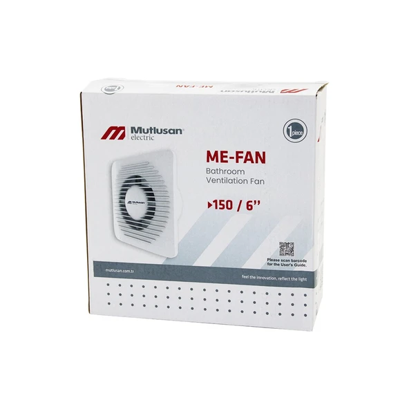 MUTLUSAN-001 211 000 150 00 00 ME-FAN 1506"BANYO TUVALET HAVALANDIRMA ASPİRATÖRÜ 20W 2800RPM 160M3/H (4401)