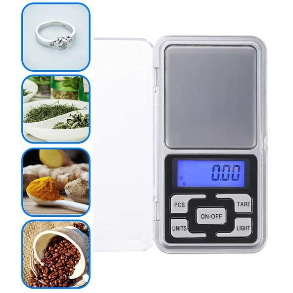 Dijital Hassas Elektronik Kuyumcu Cep Terazisi Tartı 200 gr 0.01 gr (4401) - 3