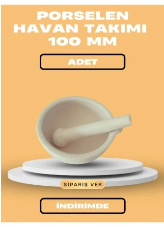 Porselen Havan Takımı 100 MM - 2