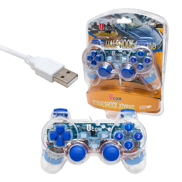 UCOM-704 DOUBLE SHOCK ŞEFFAF JOYPAD OYUN KOLU (4401) - 3