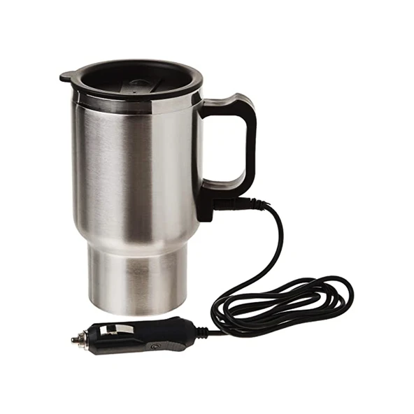 ARAÇ - OTO- 12V ÇELİK BARDAK KETTLE SU ISITICISI ÇAKMAKLIK FİŞLİ (4401)